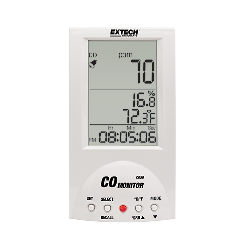 Extech Desktop CO (Carbon Monoxide) Monitor, CO50