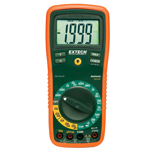 Extech 8 Function Professional MultiMeter, EX410A