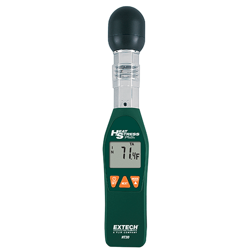 Extech Heat Stress WBGT (Wet Bulb Globe Temperature) Meter, HT30