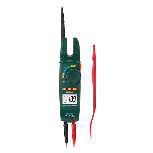 Extech True RMS 200A AC/DC Open Jaw Clamp Meter, MA160