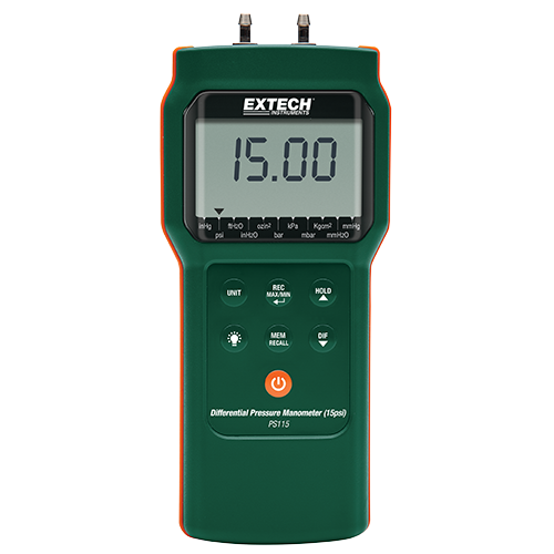 Extech Differential Pressure Manometer (15psi), PS115