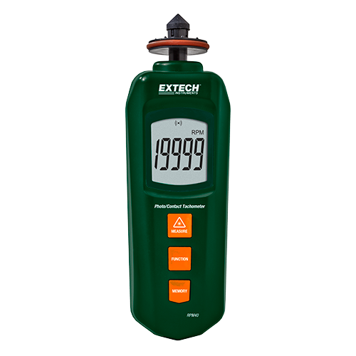 Extech Combination Contact/Laser Photo Tachometer, RPM40