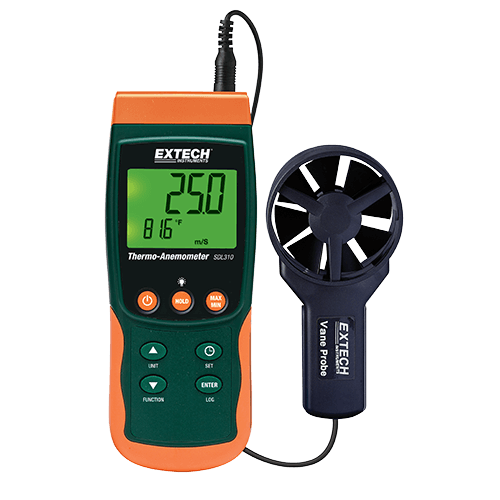 Extech Thermo-Anemometer/Datalogger, SDL310