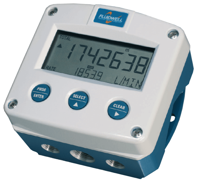 Fluidwell F115 Indicator/Totalizer with Analog, Pulse Signal and Flow Direction Outputs