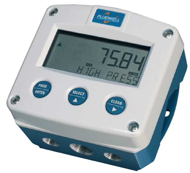 Fluidwell F153 Pressure Monitor with Analog and High/Low Alarms Outputs