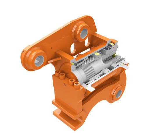 Helac Tilting Tool Attachement System For Excavator, PowerTilt Series