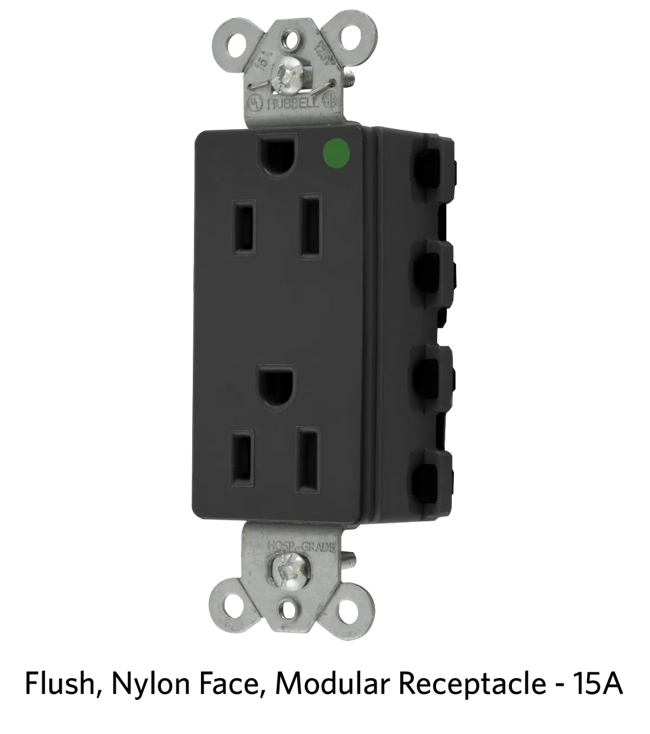 Flush, Nylon Face, Modular Receptacle -15A.png