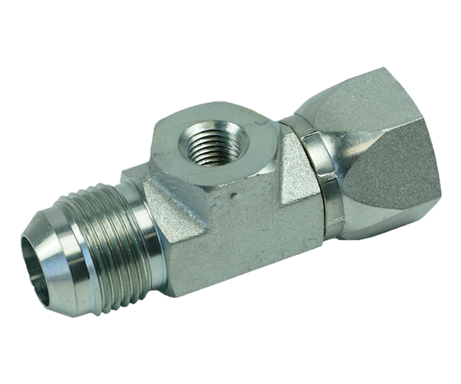 JIC 37° Male x JIC 37° Female Swivel Adapter with Gauge Port-1.png