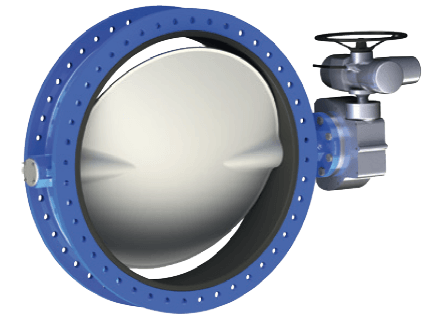Keystone Series GRF Double Flanged Butterfly Valve, Resilient Seated