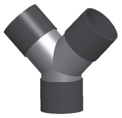 Metso Branch Pipe, Y45/Y60