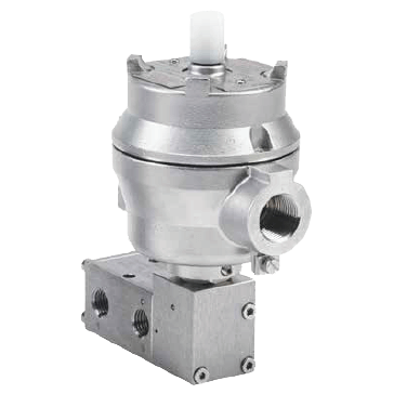 Midland-ACS 1/4" Pilot Solenoid Operated Spring-Return Spool Valve, 1500 Series