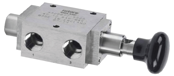 Midland-ACS 1/2" Mechanically Operated Spring-Return Spool Valve, 1600 Series