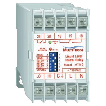Multitrode Liquid Level Control Relay, MTR MTRA