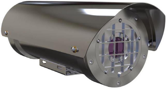Explosion proof thermal imager fixed camera station