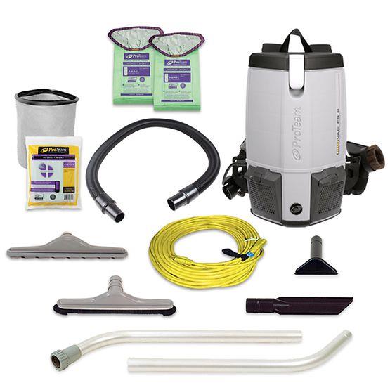 ProVac FS 6, 6 qt. Backpack Vacuum w/ Restaurant Tool Kit