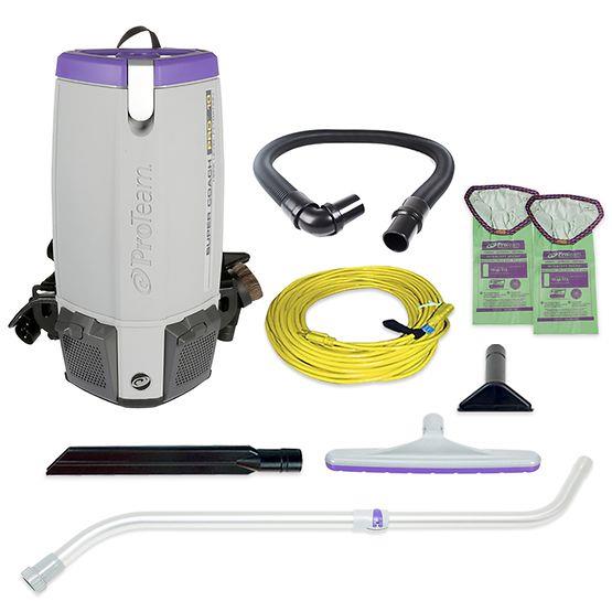 Super Coach Pro 10, 10 qt. Backpack Vacuum w/ Xover Multi-Surface Telescoping Wand Tool Kit