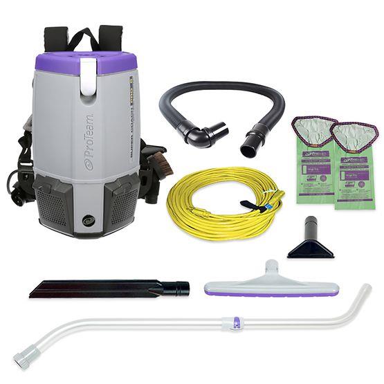 Super Coach Pro 6, 6 qt. Backpack Vacuum w/ Xover Multi-Surface Telescoping Wand Tool Kit