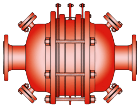 Protego In-Line Detonation Flame Arrester, DA-SB-PTFE