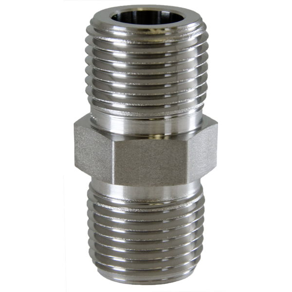 Swagelok Pipe Nipple, SST Hex Nipple