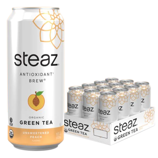 Steaz_ProductSquare_UnsweetTea_Peach_Case_2022_750x.png