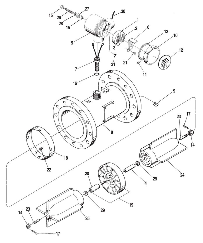 Meter, Turbine, 10 Inch, Sentry Series, Model K2DJ - Spare Parts.jpg