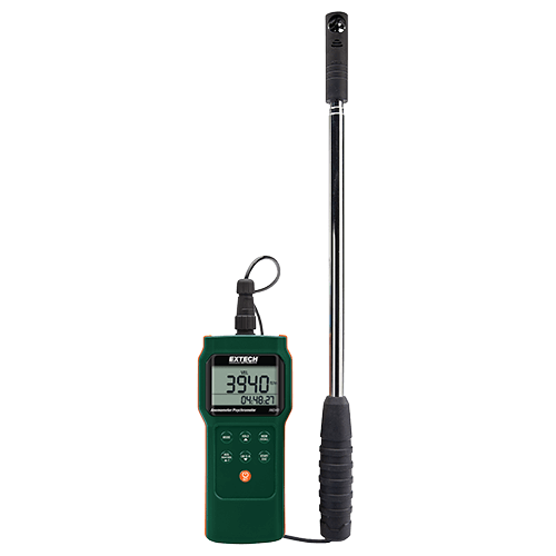 Extech CMM/CFM Anemometer/Psychrometer Datalogger, AN340
