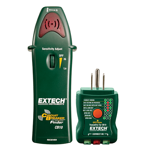 Extech AC Circuit Breaker Finder Receptacle Tester, CB10