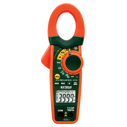 Extech 800A AC/DC Clamp Meter, EX730