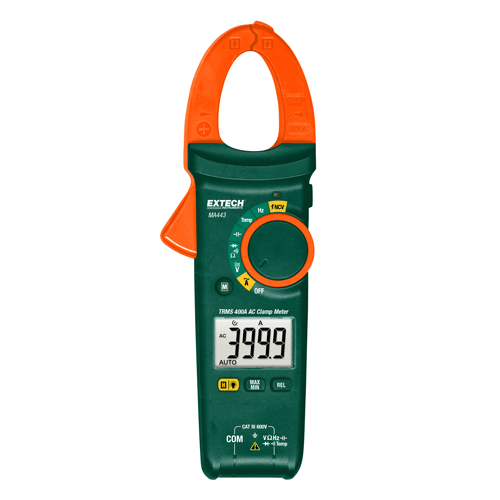 Extech 400A True RMS AC Clamp Meter + NCV, MA443