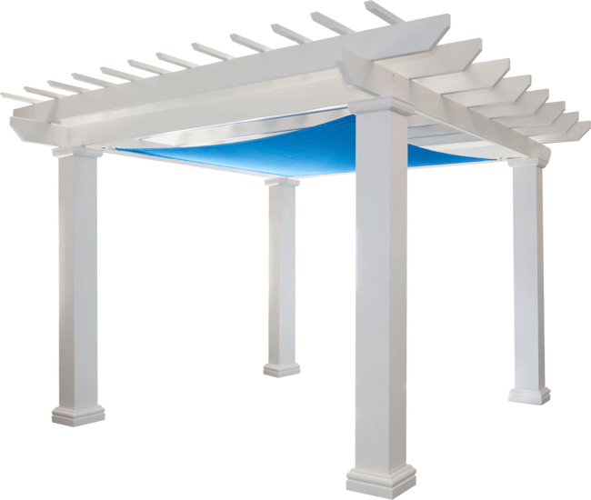 Freestanding Serenity Pergola - Stock - Napa Tails - ShadeSail - Square Columns.png