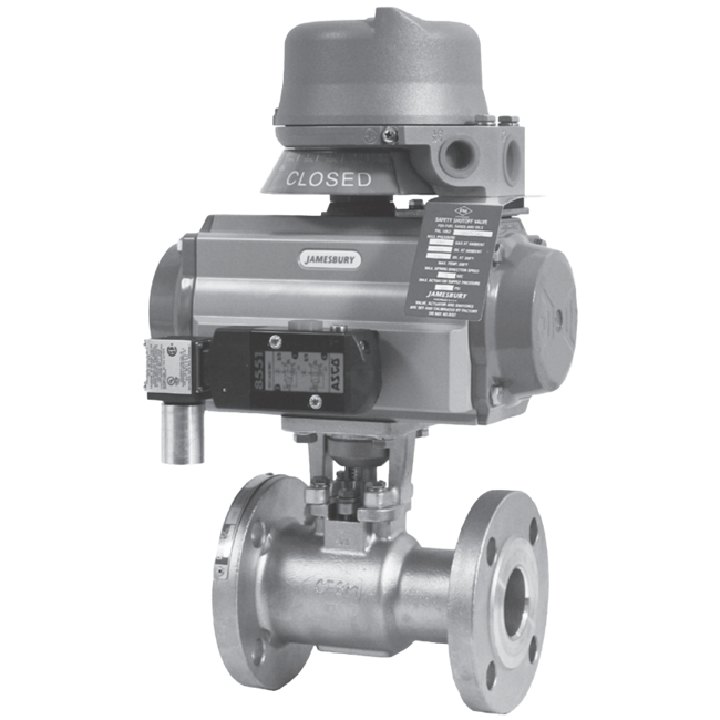 Metso Jamesbury Safety Shutoff Valve, Figure 1052