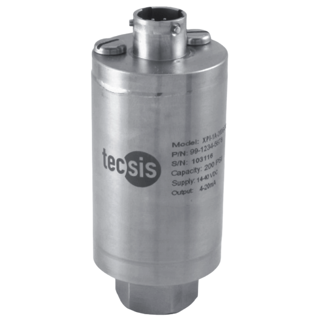 Tecsis Industrial Pressure Transmitter, Model XPI-1A